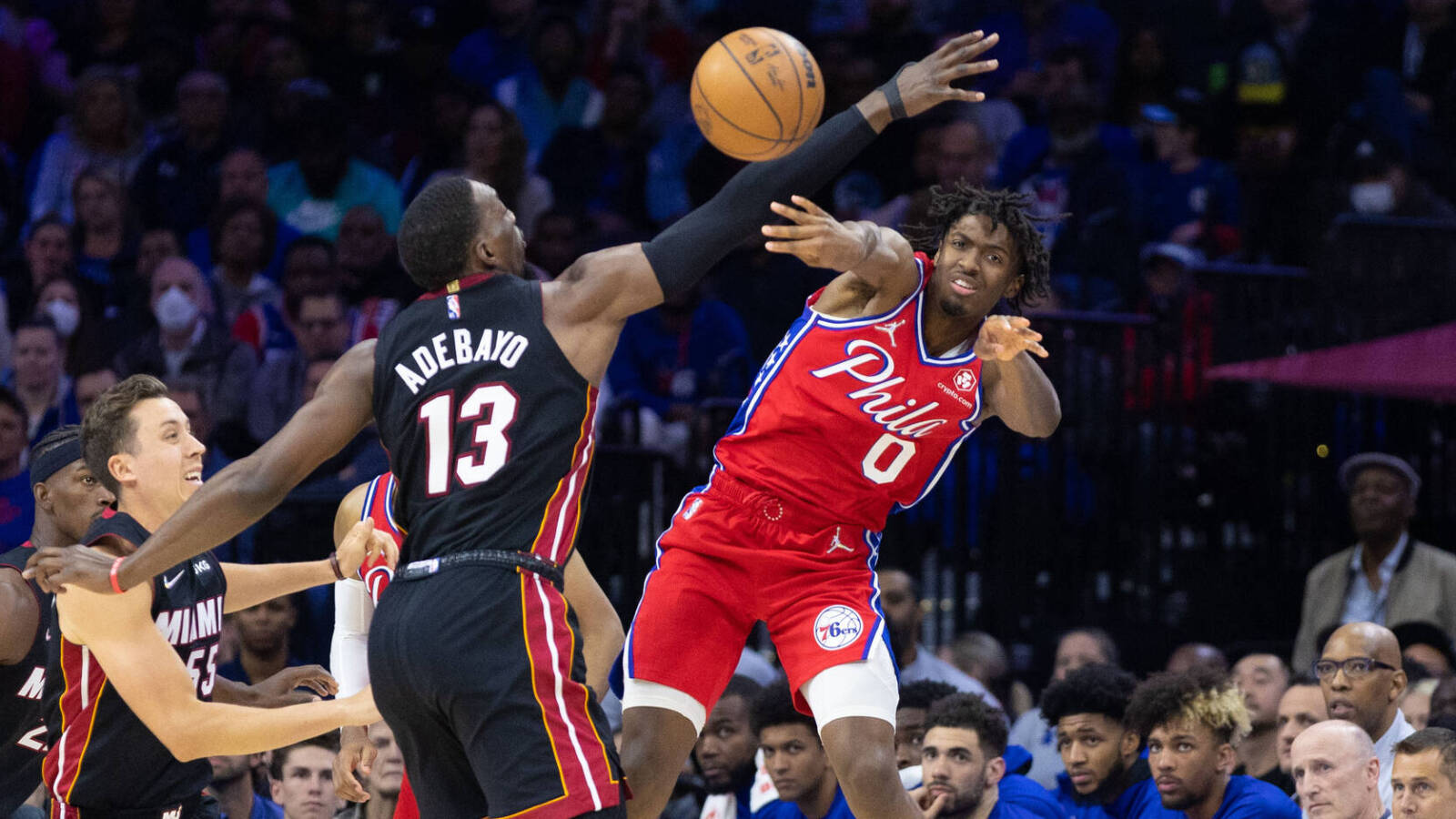 76ers beat first-place Heat without Joel Embiid, James Harden