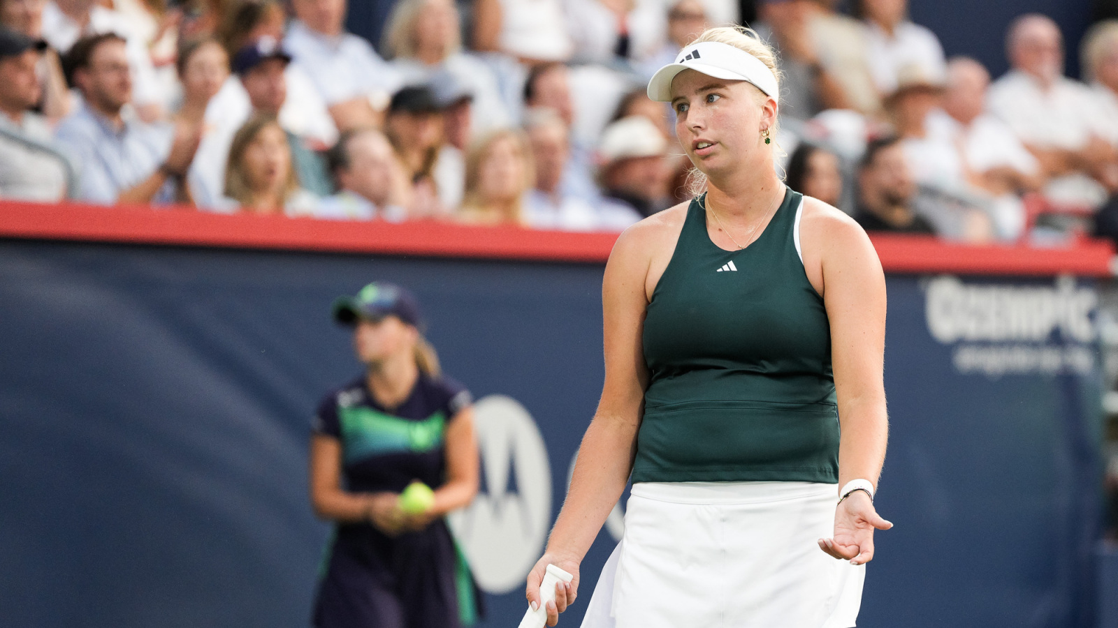 '2 days ago my grandfather unfortunately passed away': Clara Tauson fights back tears after emotional Canadian Open win