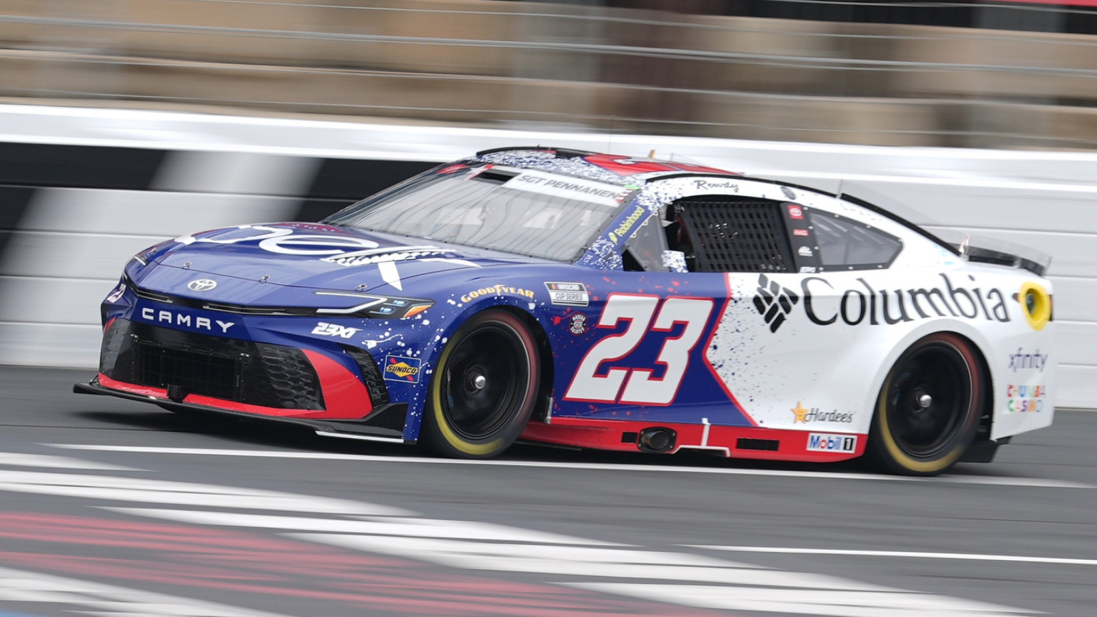 Bubba Wallace crashes during NASCAR Cup qualifying at Sonoma Raceway in 2026