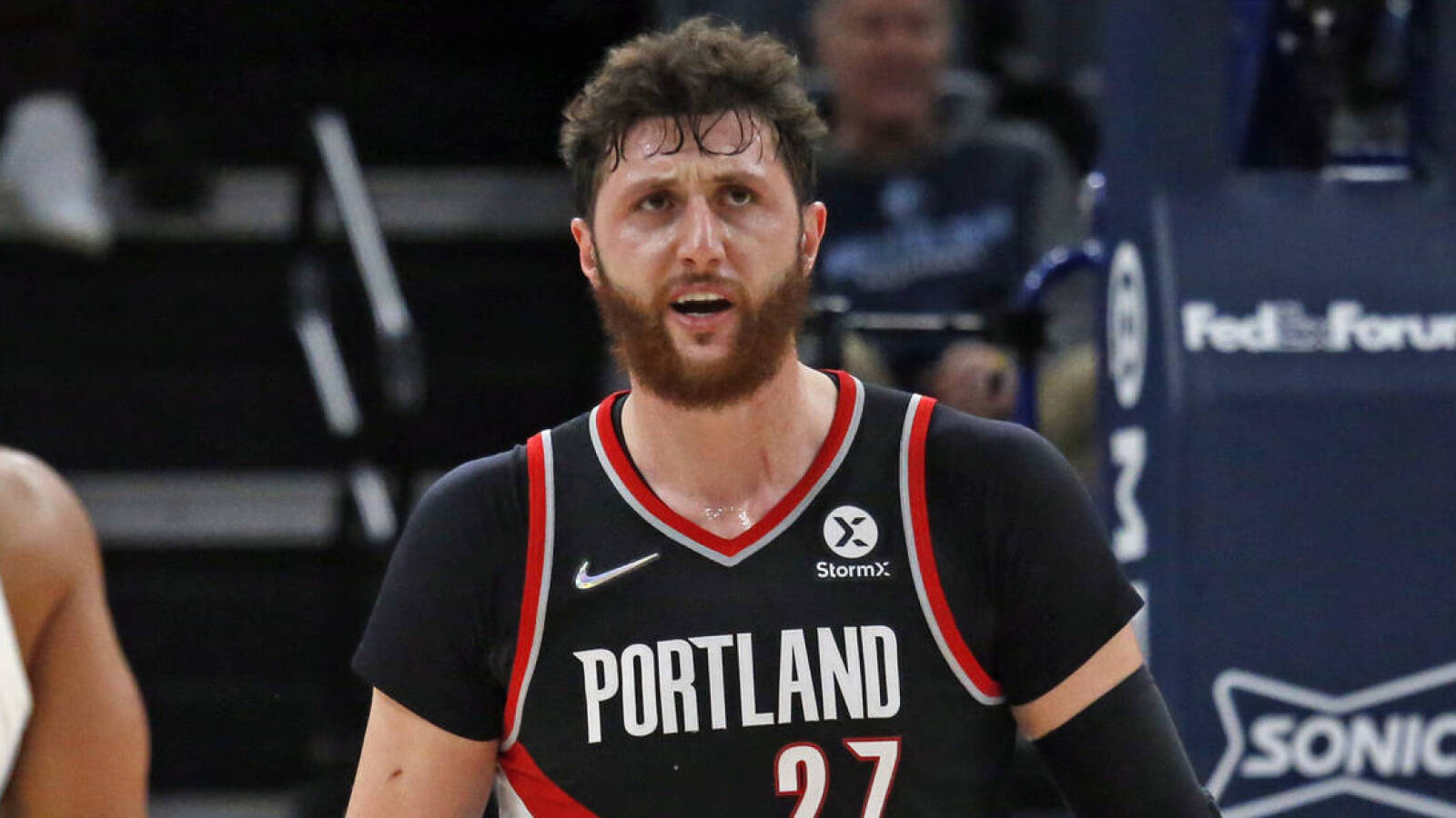 Report: Pacers fan allegedly made mother, grandmother remarks at Trail Blazers' Jusuf Nurkic