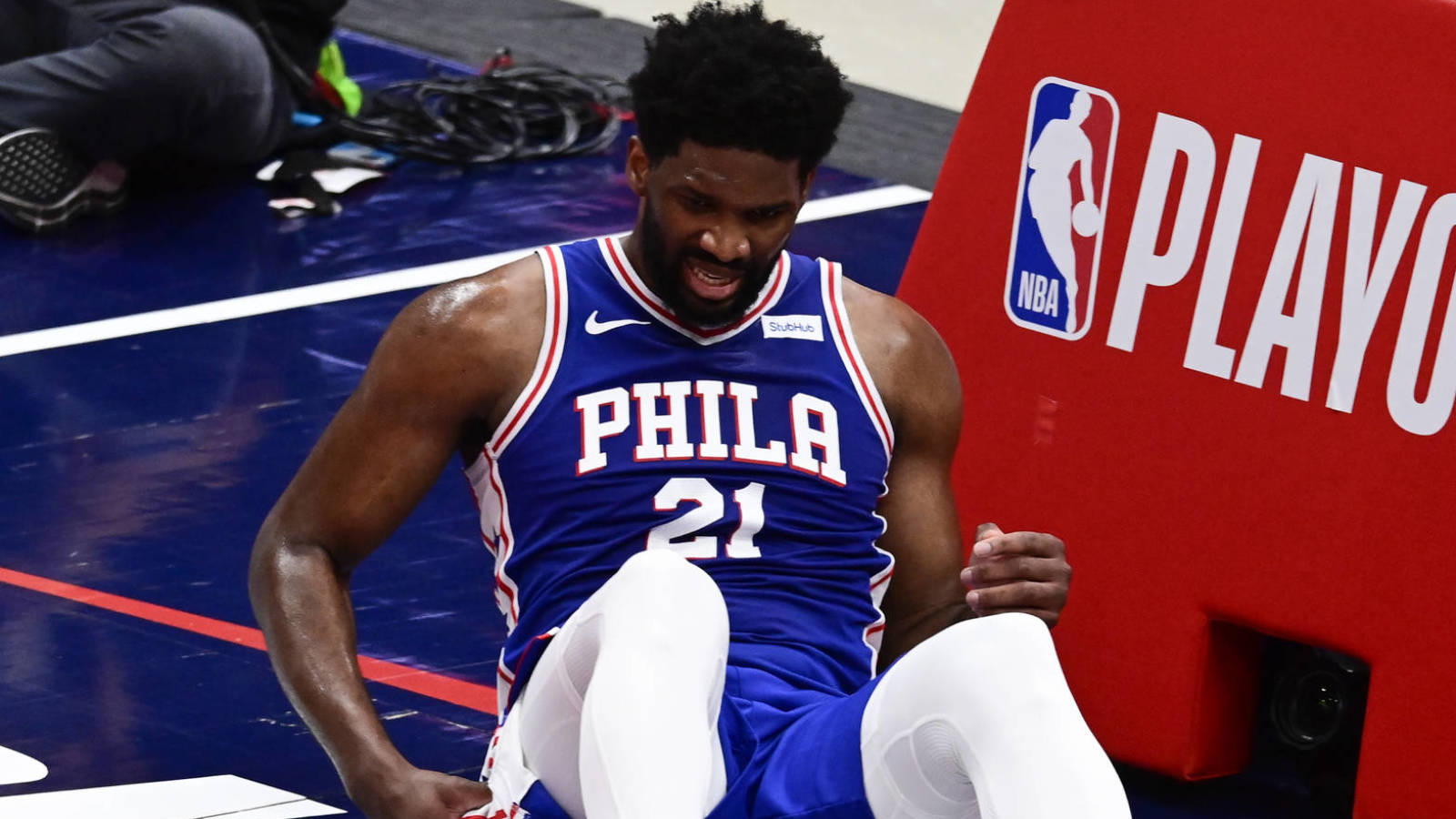 76ers star Joel Embiid out for Game 5 vs. Wizards with meniscus tear