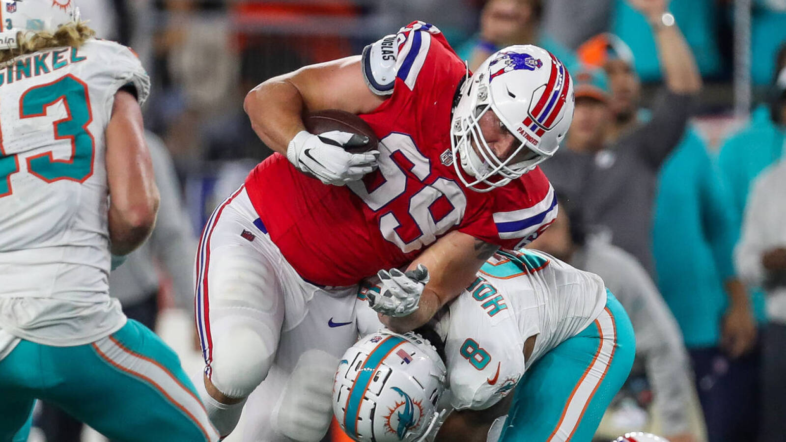 Watch: Patriots lose after offensive lineman Cole Strange is ruled down following desperation lateral