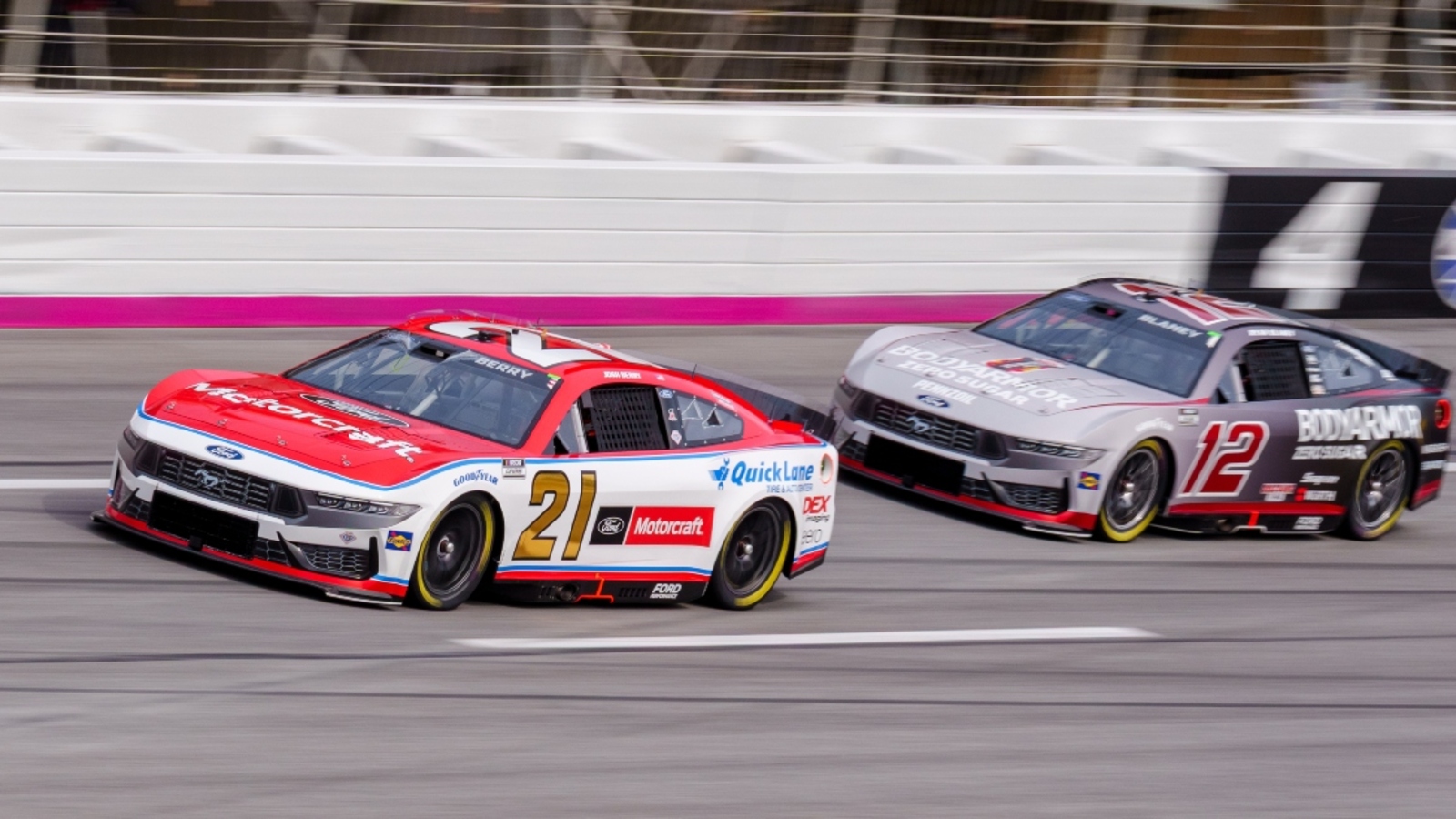 Josh Berry shades former Stewart-Haas teammates during Atlanta Cup Series race
