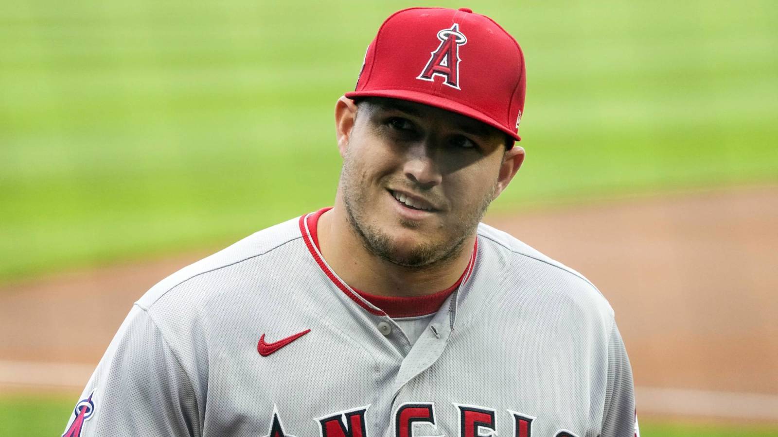 Angels' three-time MVP Mike Trout returns from bruised elbow