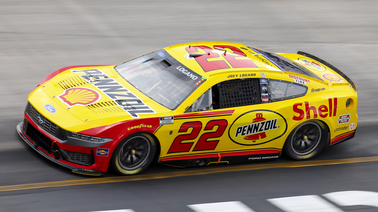 Joey Logano towed to garage after hitting Cole Custer amid pit row chaos in Texas