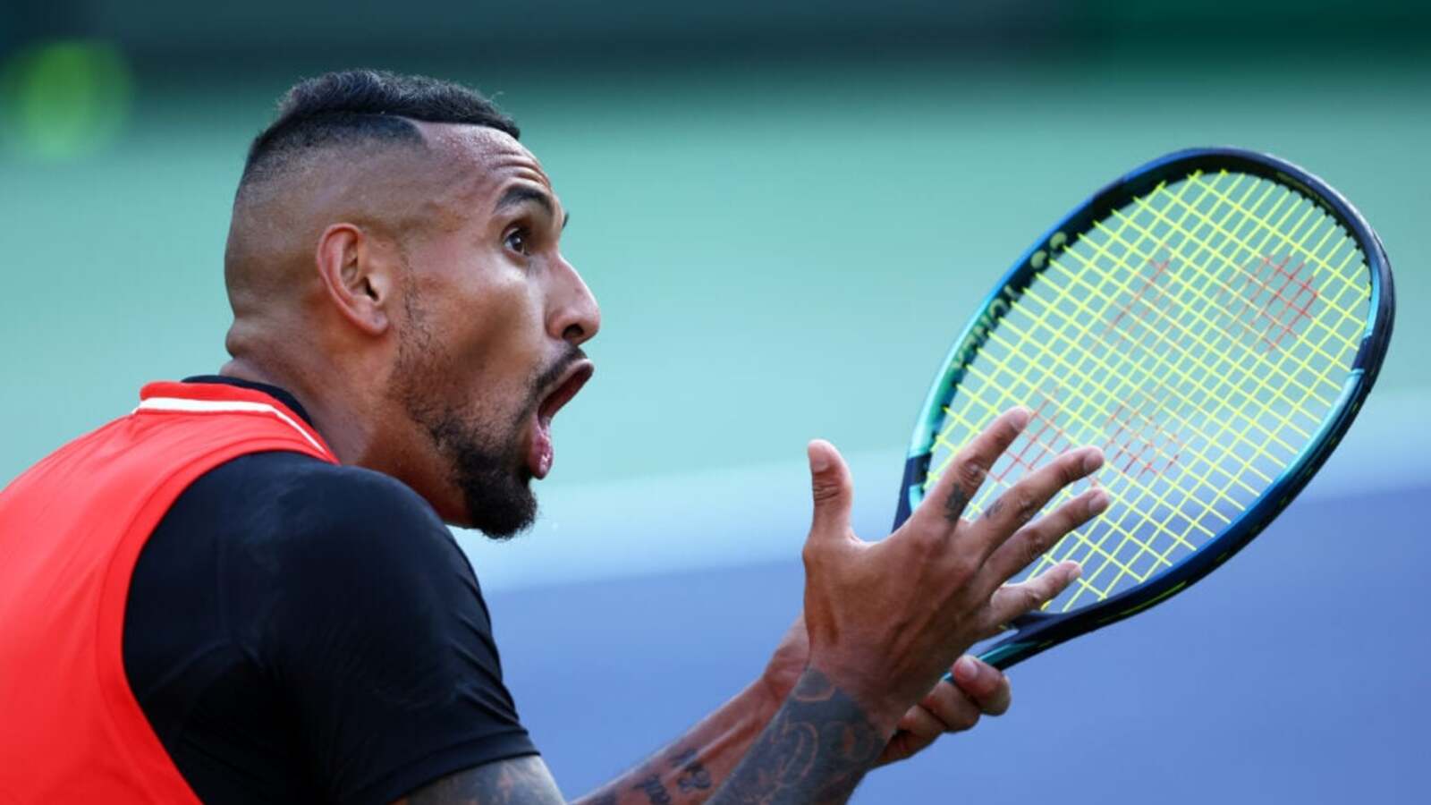 What Nick Kyrgios said to critical fan in front of Ben Stiller during infamous Indian Wells moment
