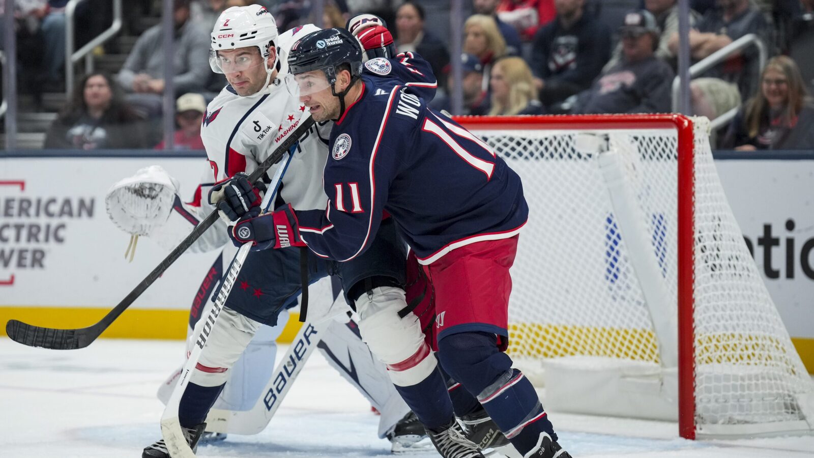 Blue Jackets’ Miles Wood out at least a week with eye injury