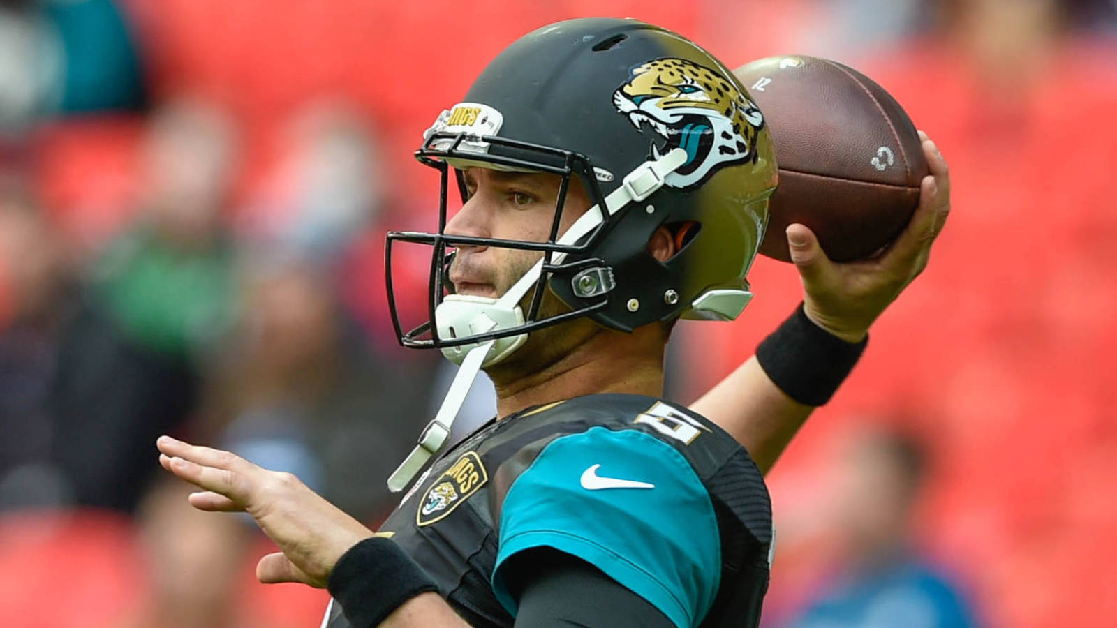 Blake Bortles Jaguars Color Rush Uniforms Are Ugly As Hell Yardbarker The jacksonville jaguars have been wearing an ugly helmet for a few years now. yardbarker com