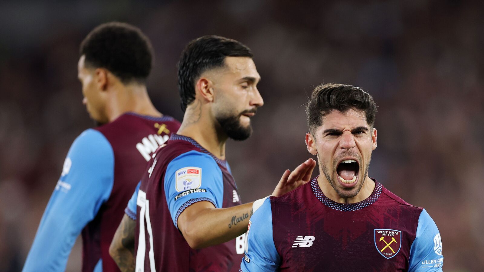 West Ham hit Wrexham for six to secure top spot in the Championship table