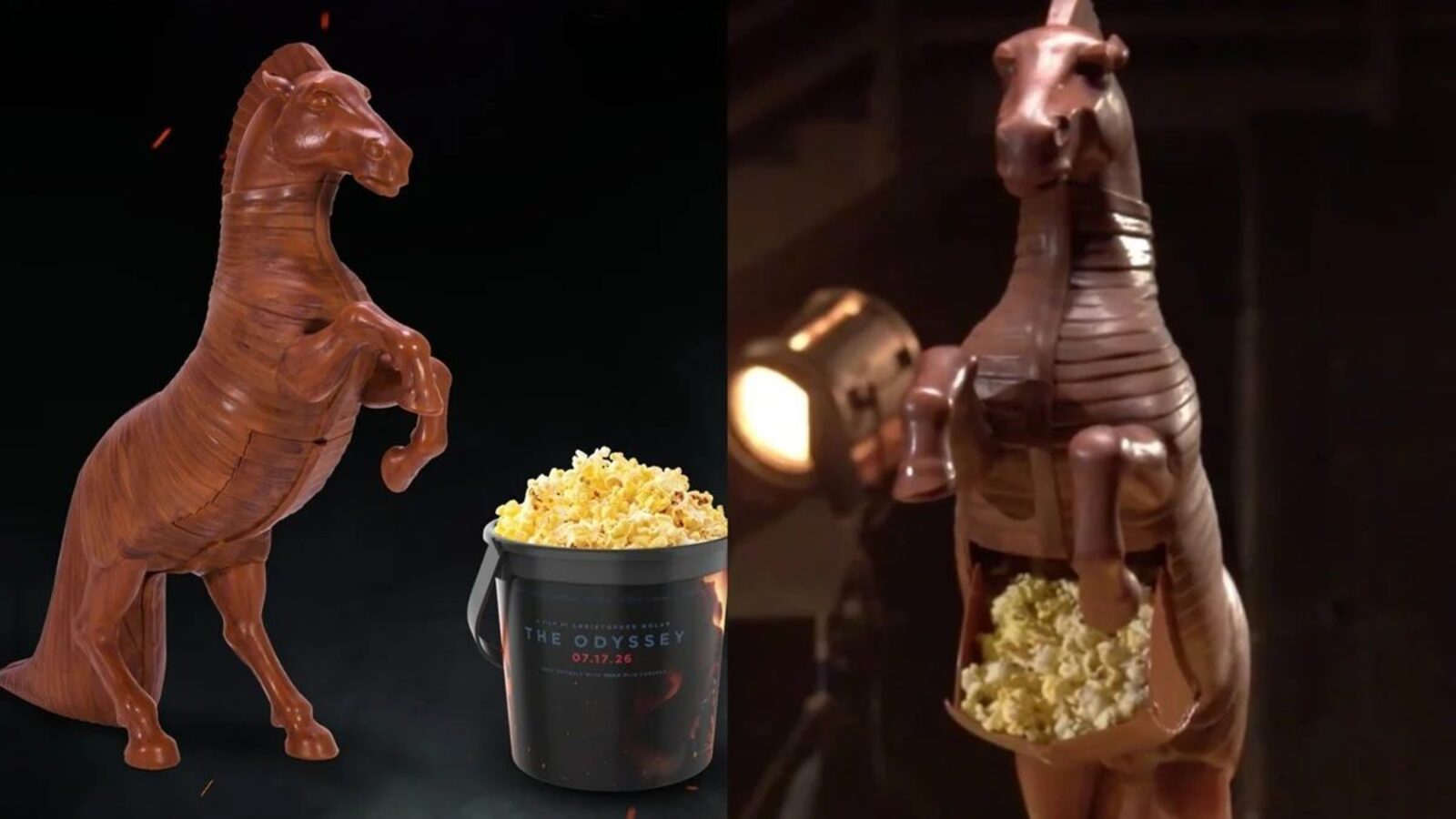 'The Odyssey' Trojan Horse popcorn bucket is really odd