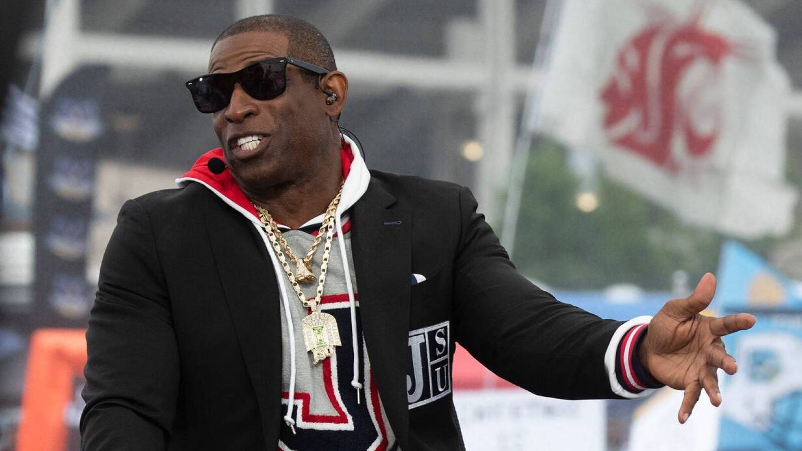 Deion Sanders goes viral for his custom Jackson State stadium necklace
