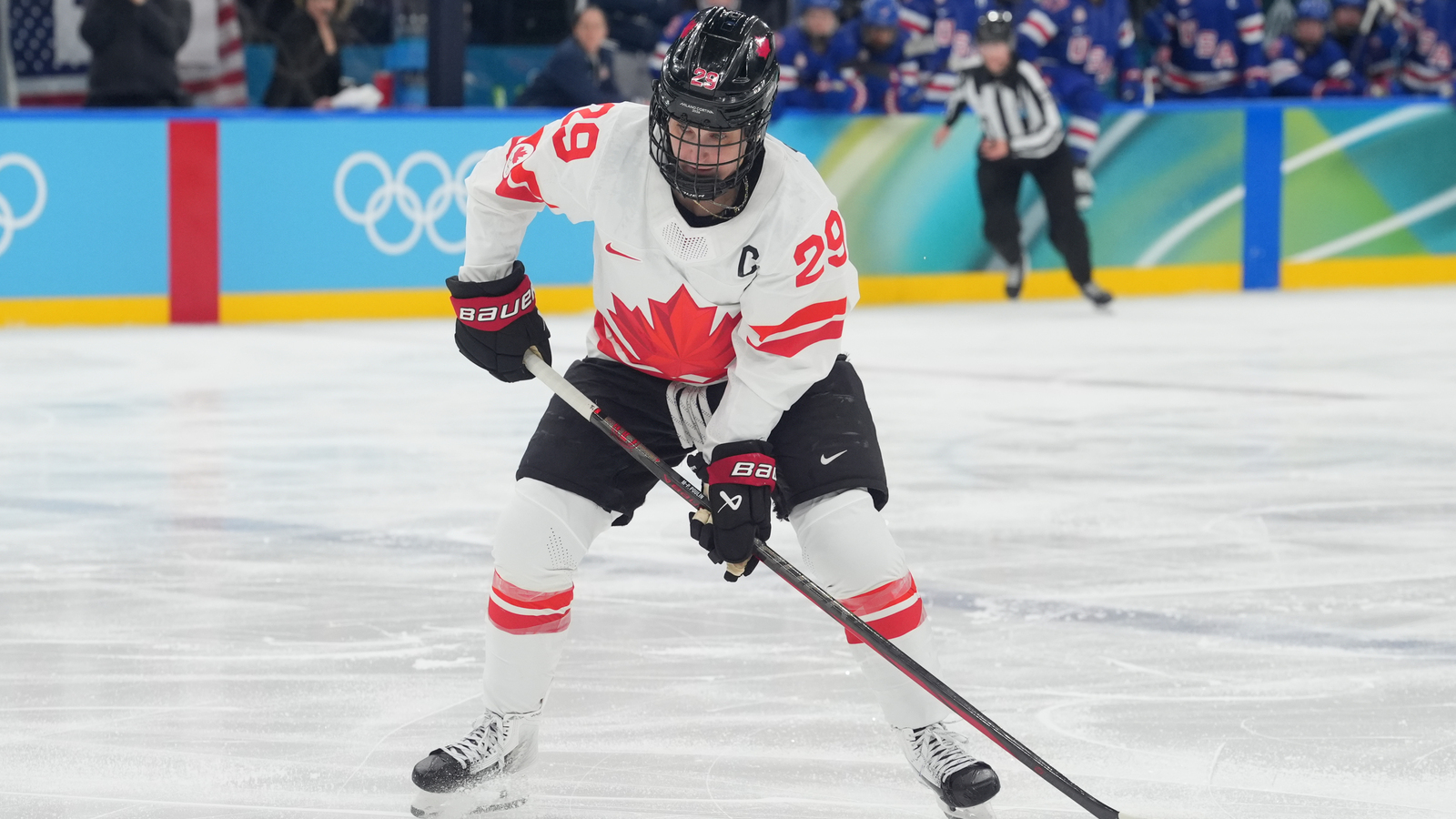 Laura Stacey holds back tears admitting captain Poulin played through ...