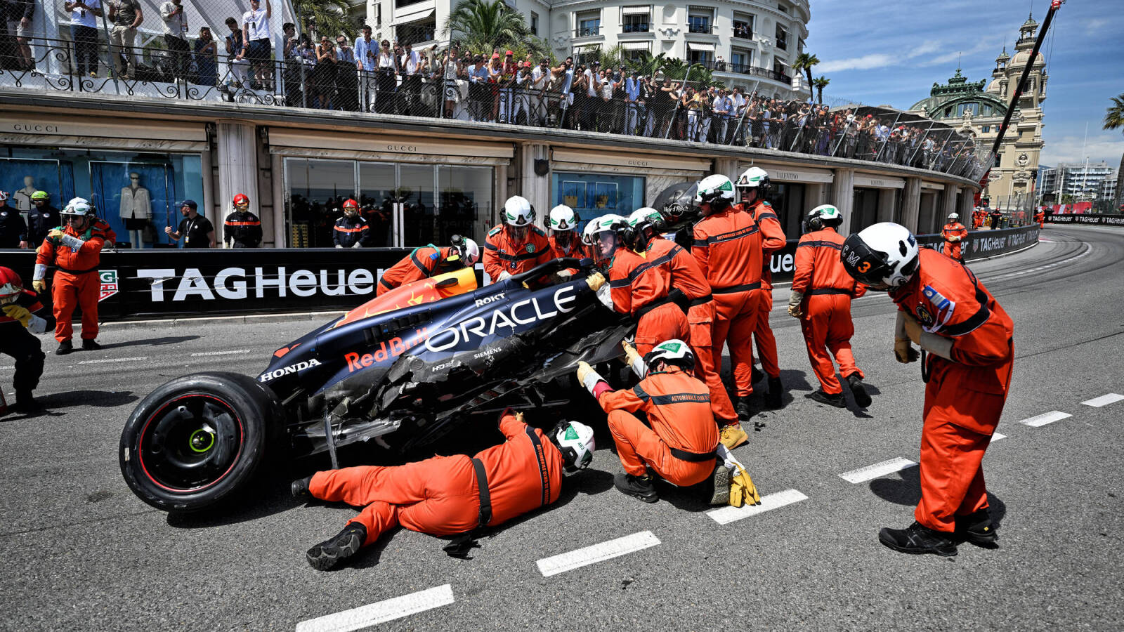 Watch: Massive wreck on first lap delays Monaco Grand Prix - Vimarsana News