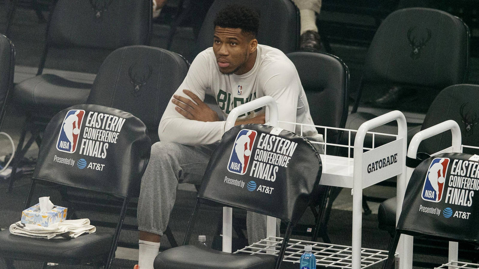 Giannis upgraded to questionable for Game 1 of the NBA Finals