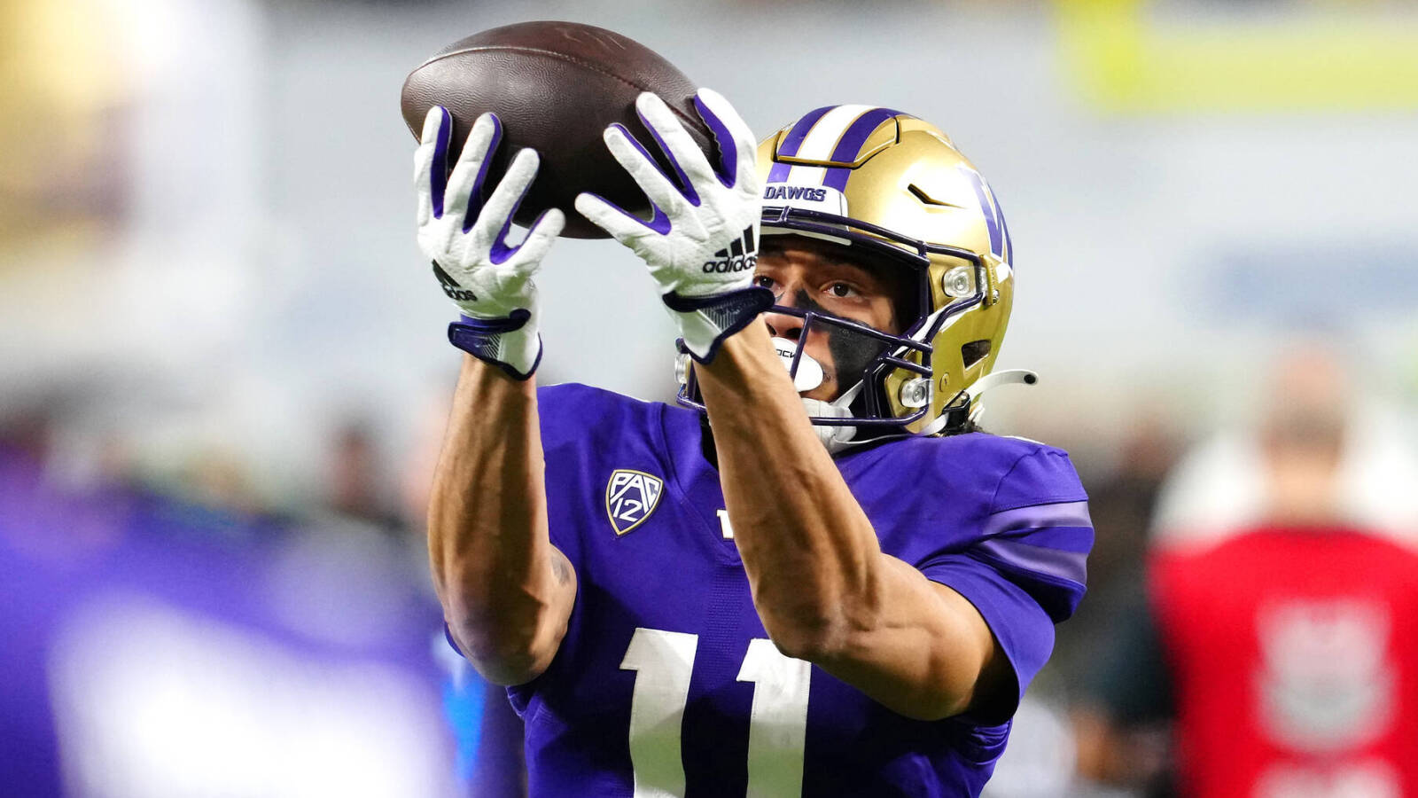 Washington player did ‘Horns Down’ gesture after scoring TD