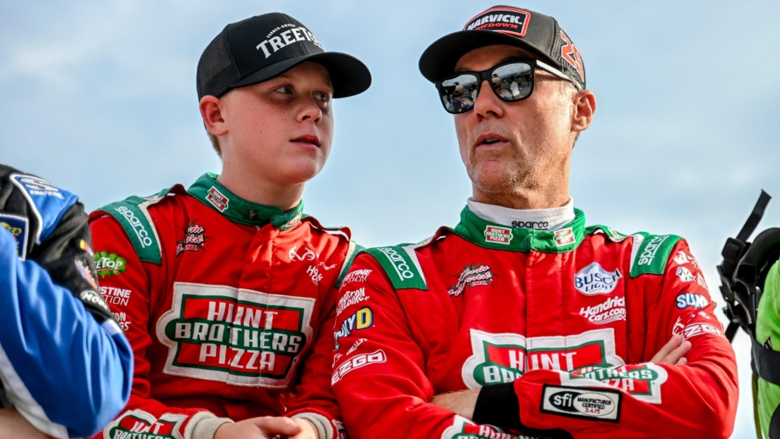 Kevin Harvick hits son Keelan with wake-up call after epic battle in CARS Tour West season opener: ‘Your maiden voyage is over’