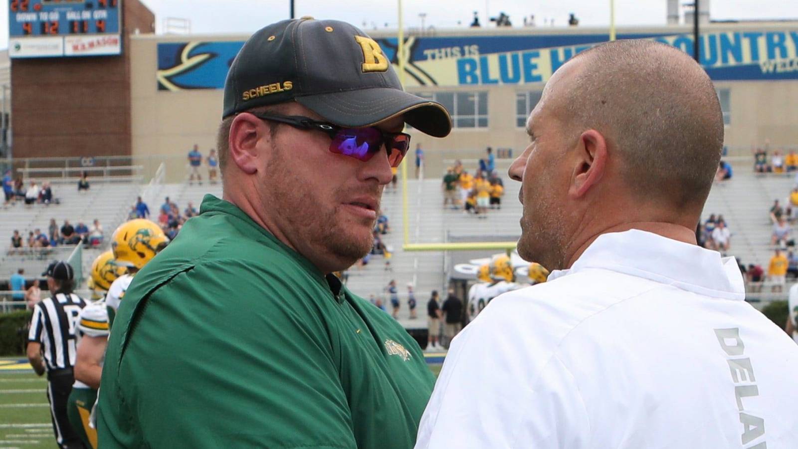 NDSU coach Matt Entz gets in staffer's face during playoff game | Yardbarker