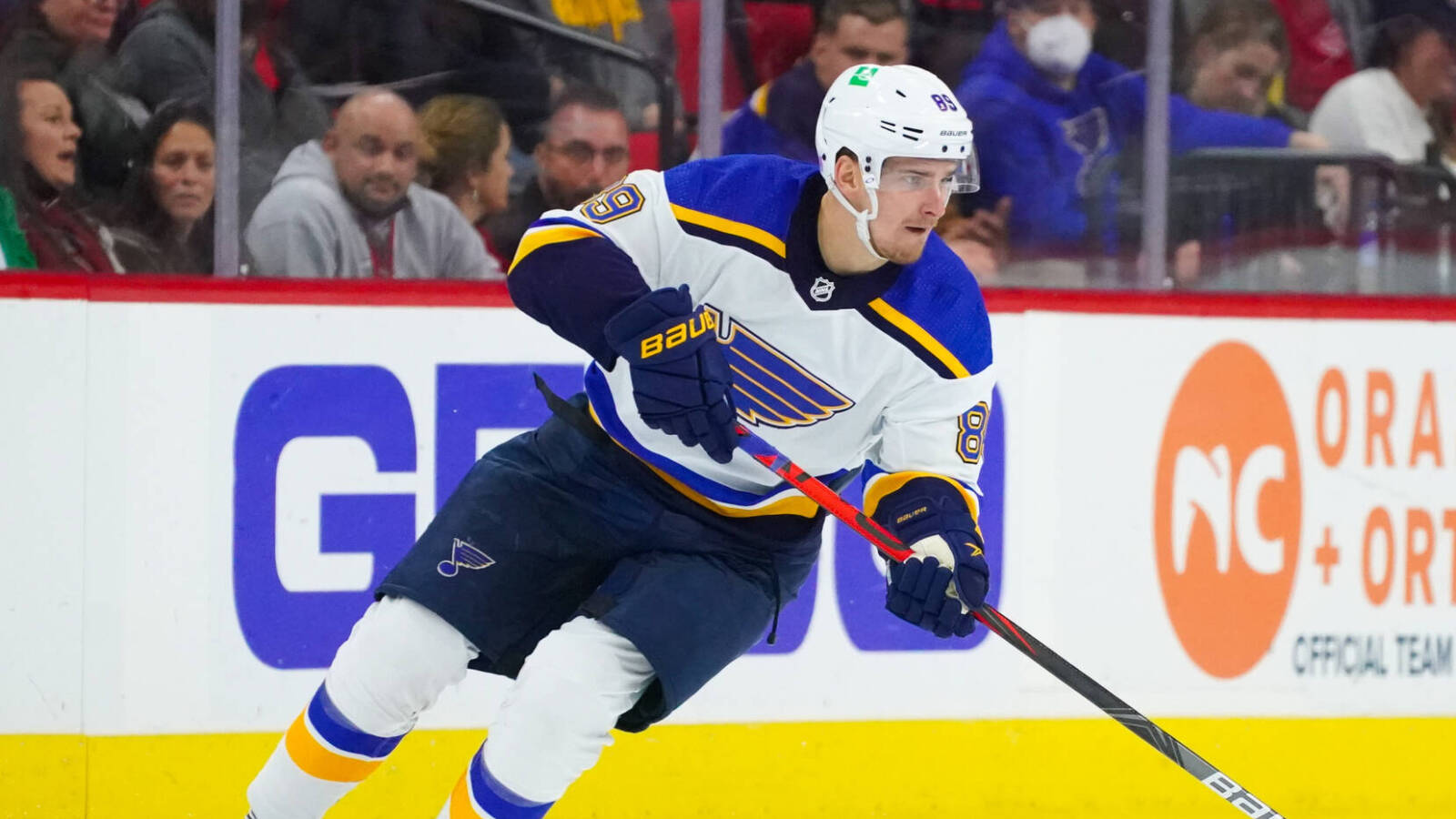Blues' Pavel Buchnevich in concussion protocol, out Thursday vs. Rangers
