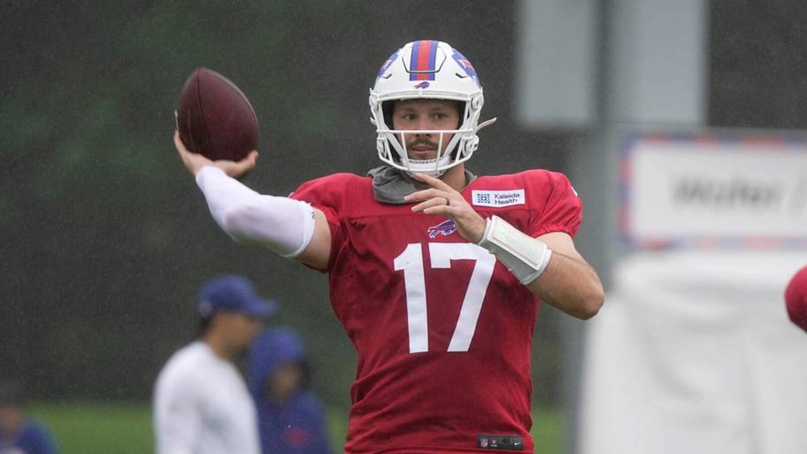 Jim Leonhard Making Josh Allen's Life Difficult Daily at Bills' Training Camp
