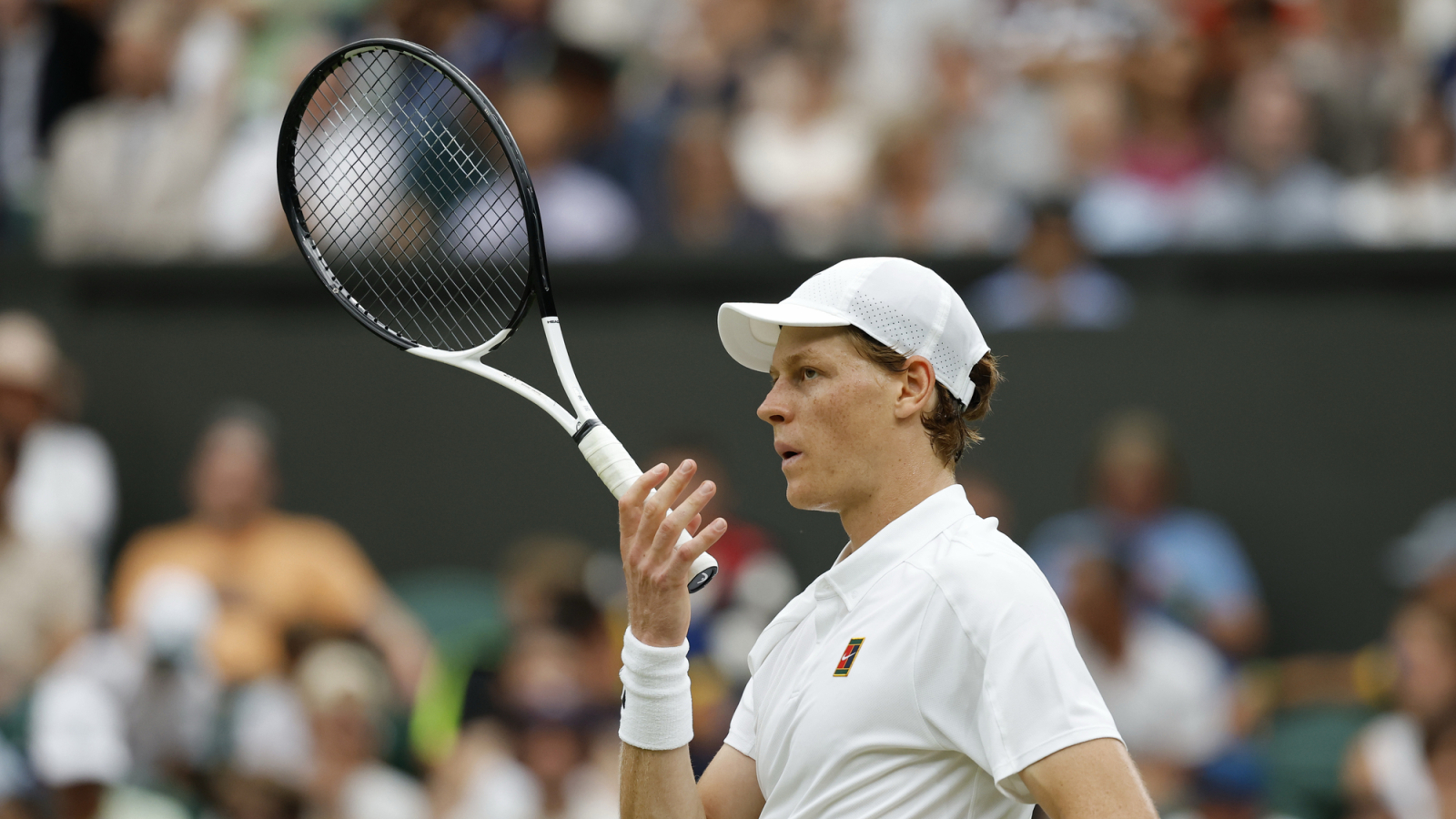 wimbledon 2025 jannik sinner stuns after comeback against injured grigor dimitrov in quarter final thriller