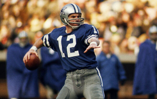 Roger staubach discount blue jersey