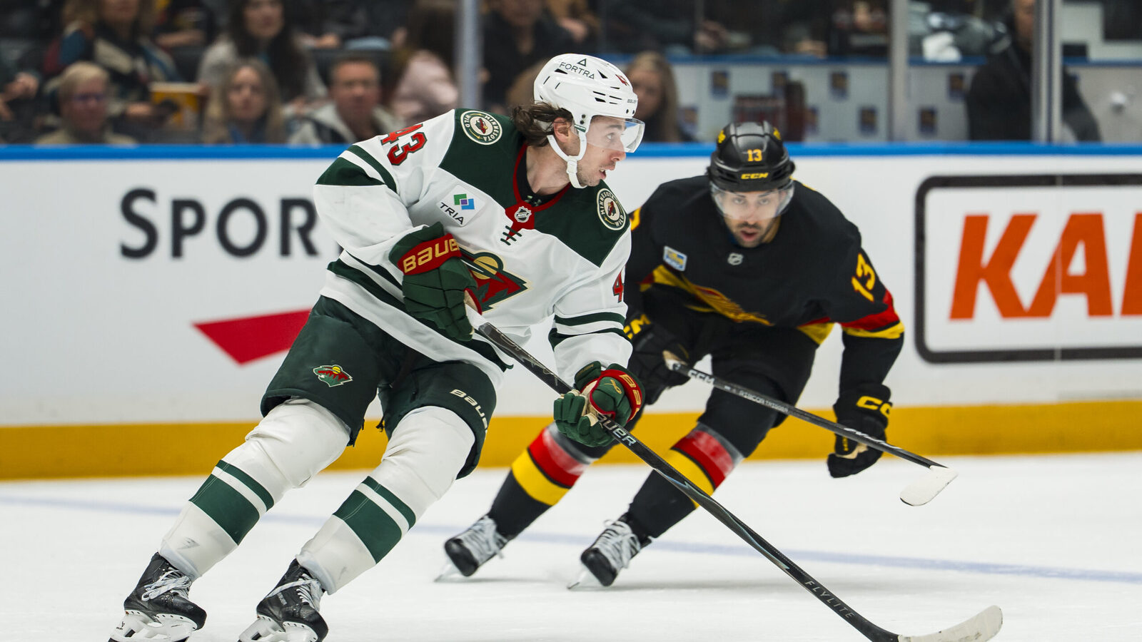 Canucks start strong but fall 4-2 to Wild in Hughes' return to Vancouver