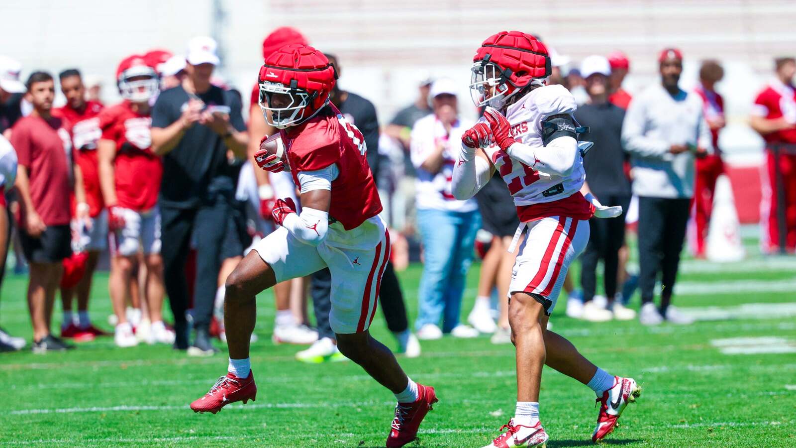 Brent Venables is having a hard time trying not to get excited about a second-year player who’s got a shot to make a difference