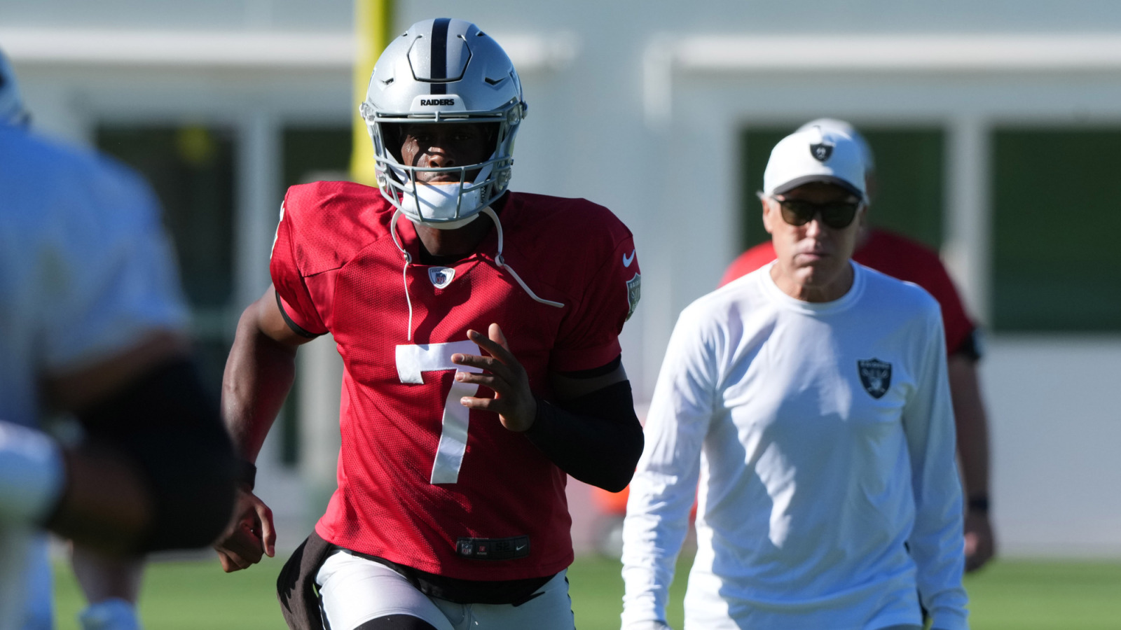 Will Geno Smith Hold The Raiders Offense Together Yardbarker Jul 24 2025 Henderson Nv Usa Las Vegas Raiders