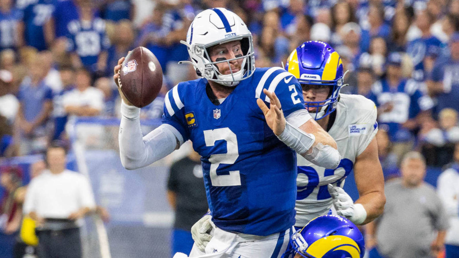 Colts QB Carson Wentz 'throwing the kitchen sink' at ankle remedies forward of Titans recreation