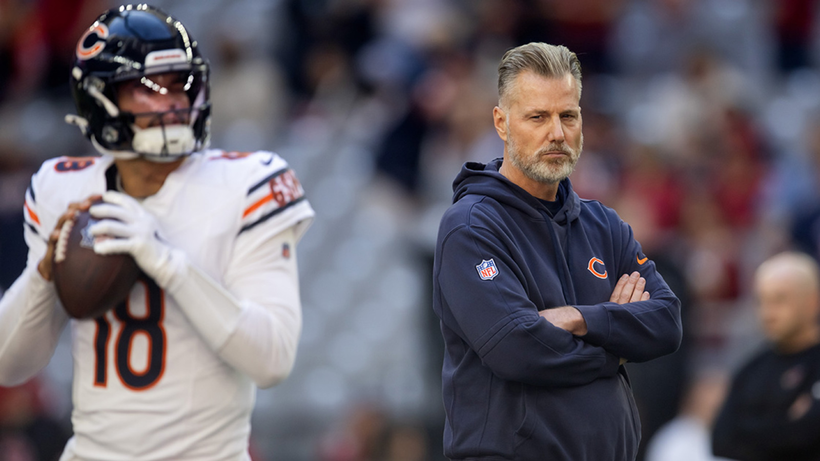 Matt Eberflus breaks silence on report Caleb Williams watched film on Matt Eberflus breaks silence on report Caleb Williams watched film on