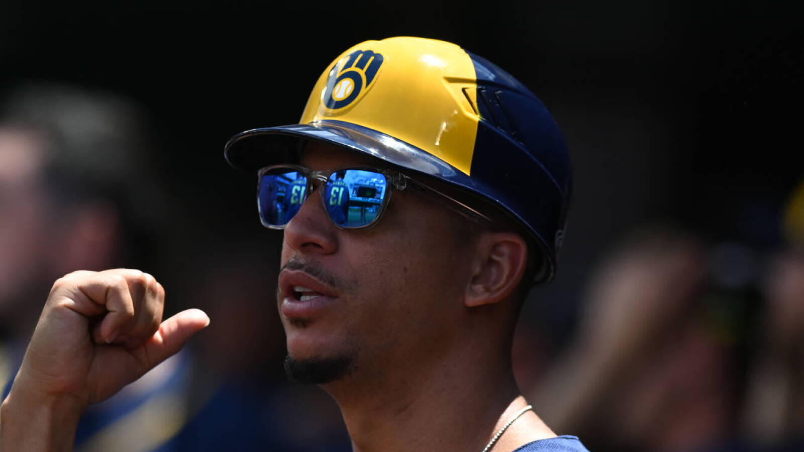 Brewers first base coach sparks strange benchclearing incident BVM