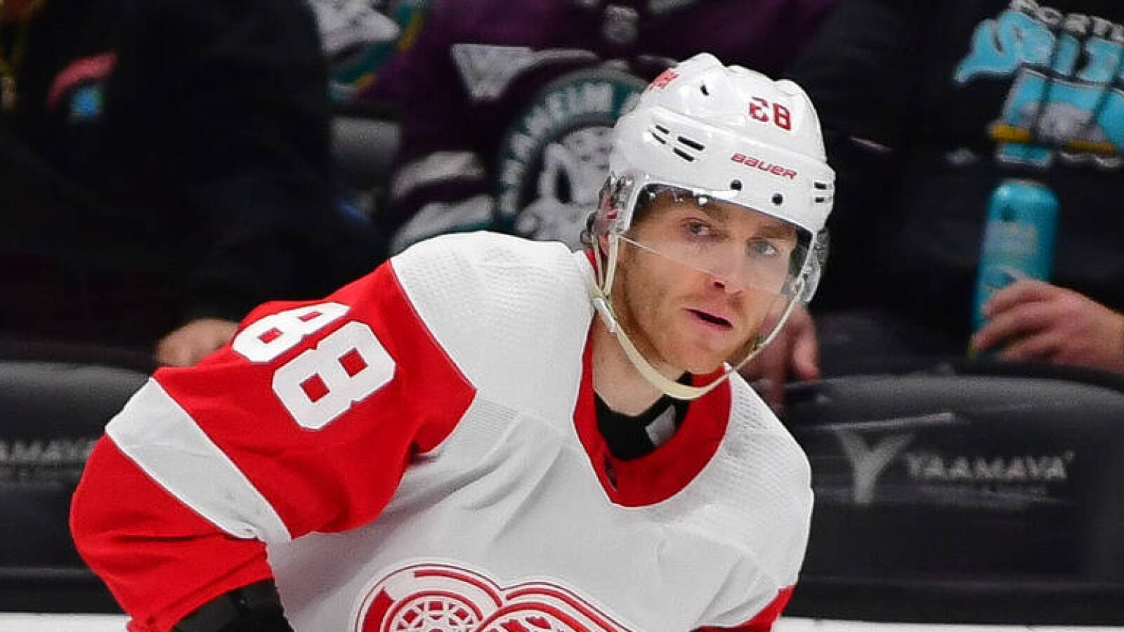 Red Wings’ Kane exits Sunday’s game with lower-body injury