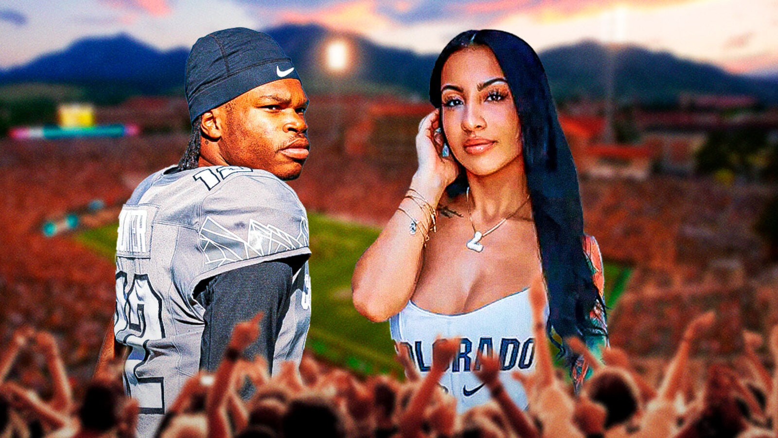 Travis hunter s fianc e sets record straight over viral post game