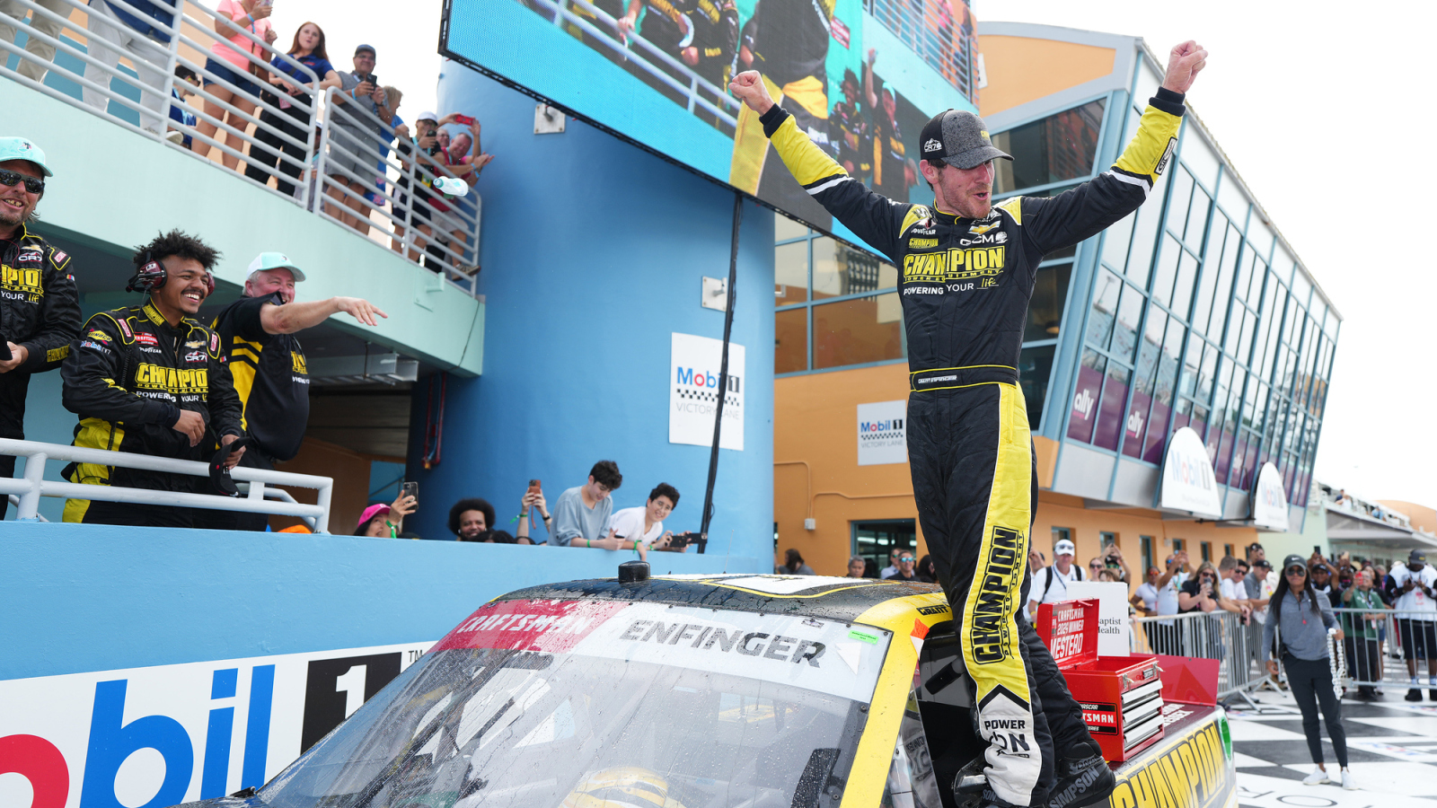 Grant Enfinger continues Cinderella story with second straight Truck Series win Grant Enfinger continues Cinderella story with second straight Truck Series win