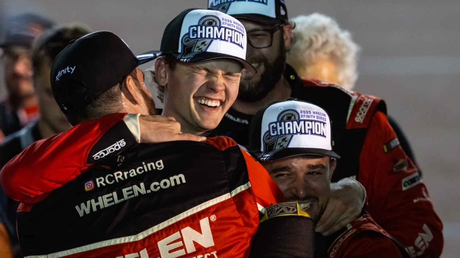 Jesse Love overcome with emotion after winning NASCAR Xfinity Series championship