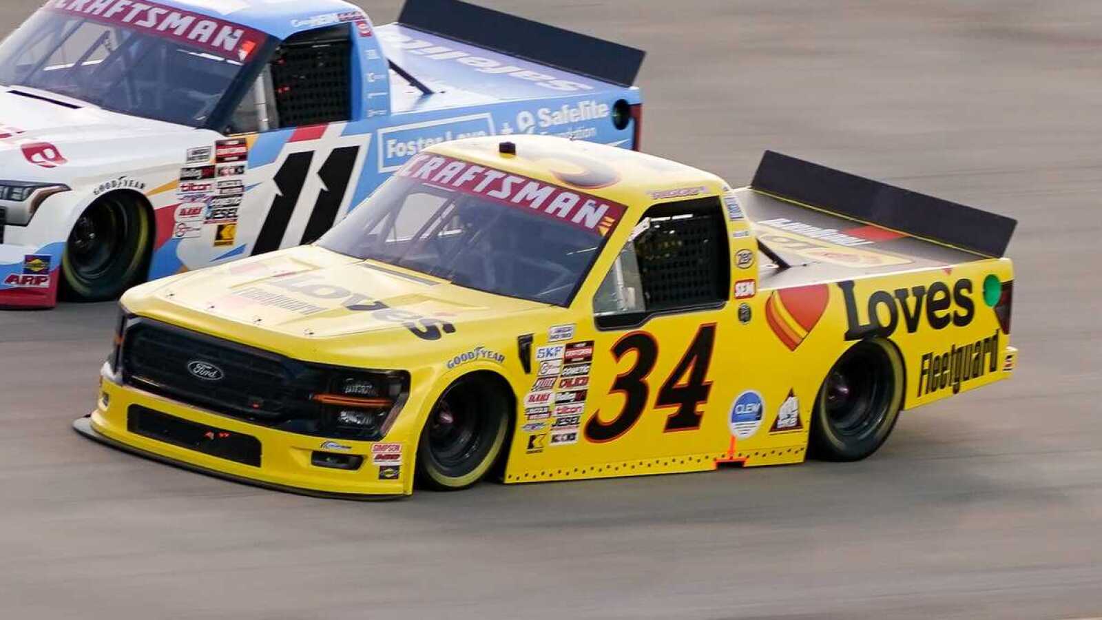 How Layne Riggs capitalized on others' misfortune to win NASCAR Truck Series race at Pocono