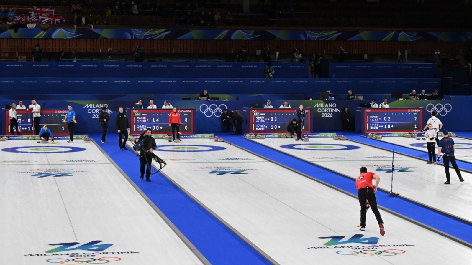 2026 Winter Olympics: Curling competition paused due to power outage ...