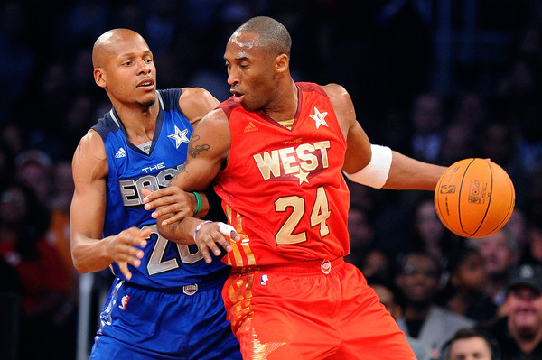 Kobe Bryant of the Western Conference All-Stars goes up for a slam News  Photo - Getty Images