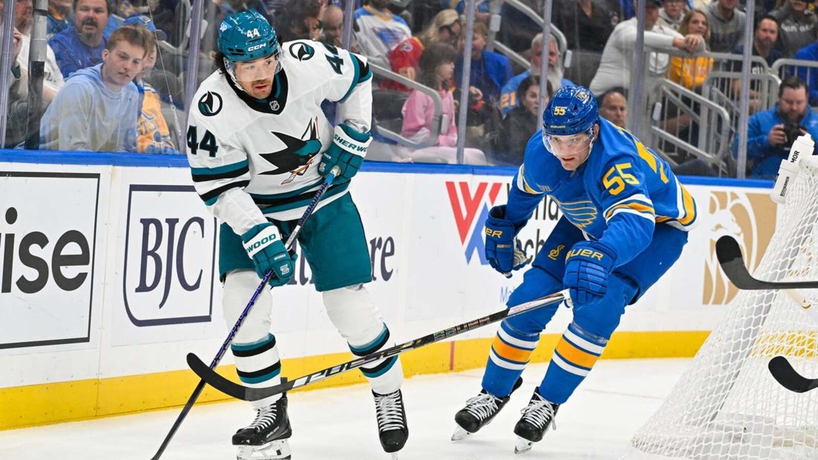 Sharks rally past Blues on Darnell Nurse’s OT goal