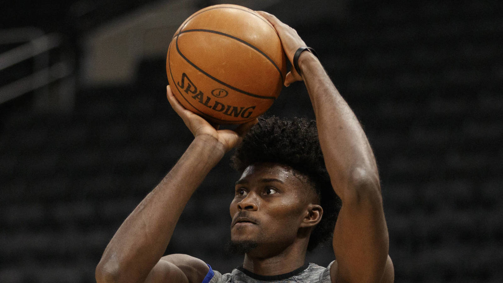 Watch Jonathan Isaac the only player to stand during anthem before