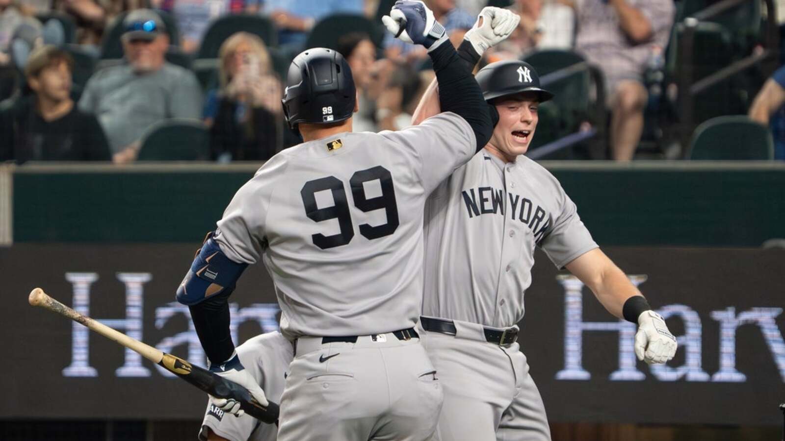 Aaron Judge hits 11th homer, Ben Rice hits 10th as Yankees top Rangers