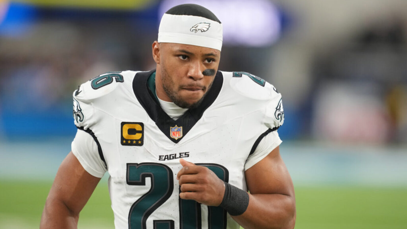 Saquon Barkley Praises Caleb Williams' Potential