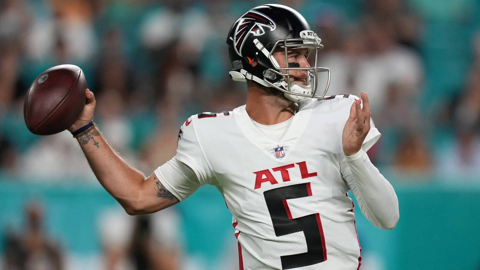 Atlanta Falcons quarterback AJ McCarron will undergo an MRI on Sunday after...