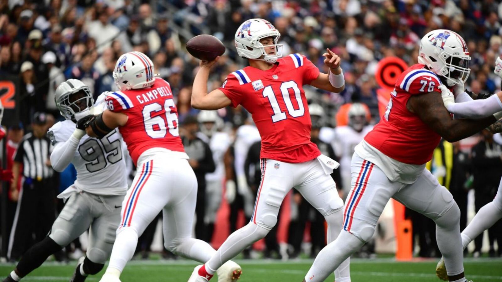 Drake Maye And Patriots Offense Shine As New England Dominates Raiders ...