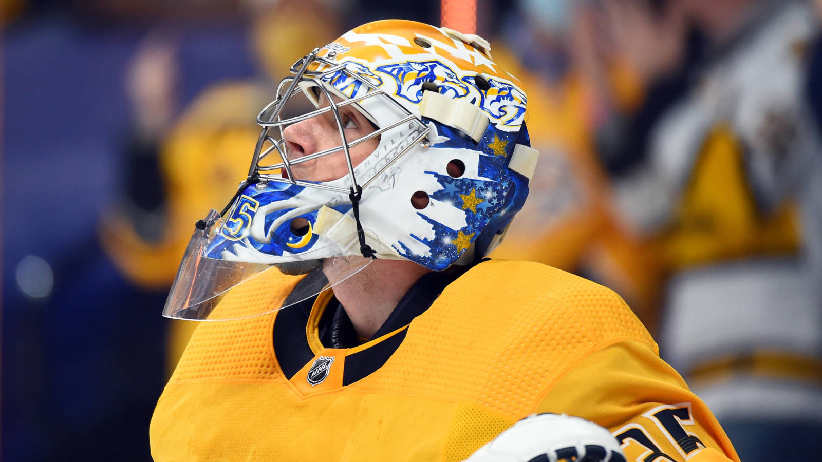 WATCH: Predators G Pekka Rinne lost puck in his pads for nearly 3 minutes 