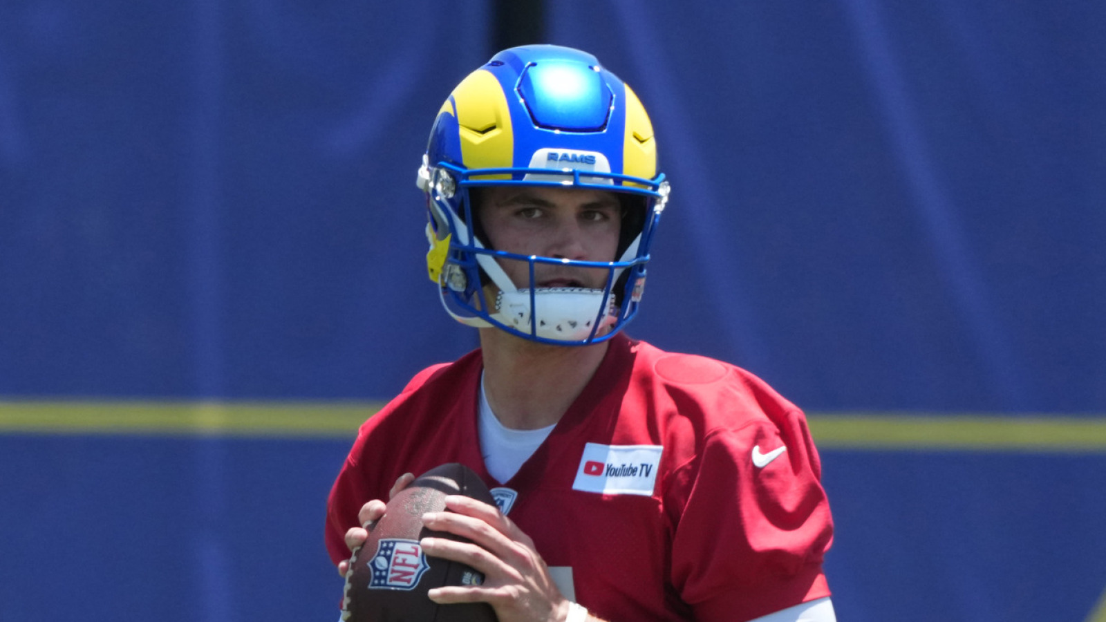 Rams Quarterback Matthew Stafford Answers Questions from Rookie Ty Simpson in Spring Workouts