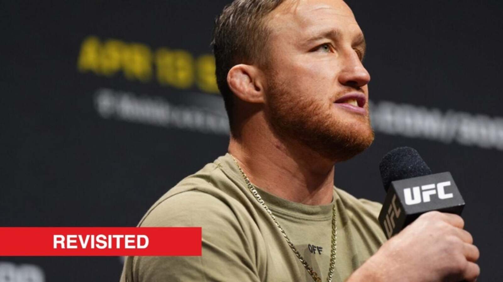 Justin Gaethje vowed to retire if he lost to one rival from his UFC career: ‘I’m so much better’