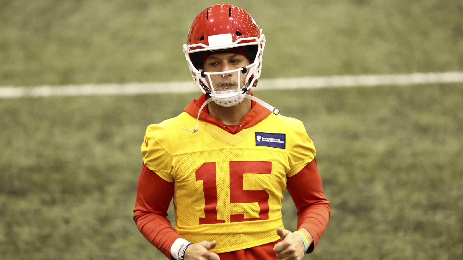 mahomes game used jersey