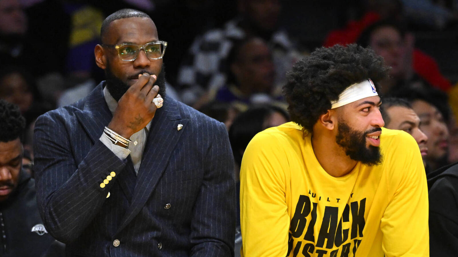 Anthony Davis explains reaction to LeBron setting scoring record ...