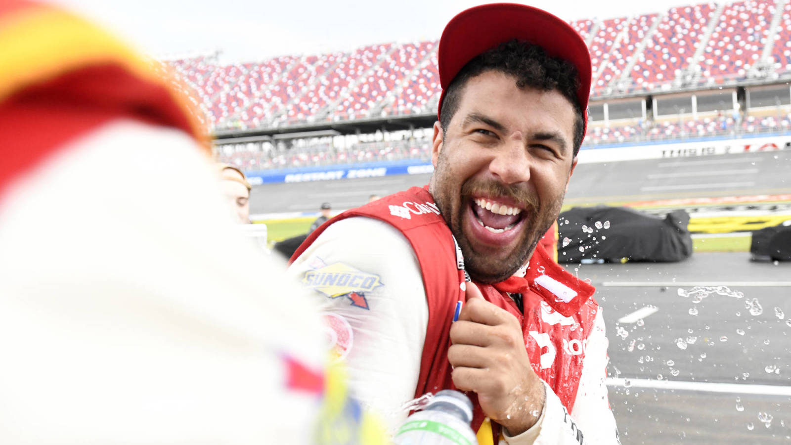Michael Jordan points assertion after Bubba Wallace's first win